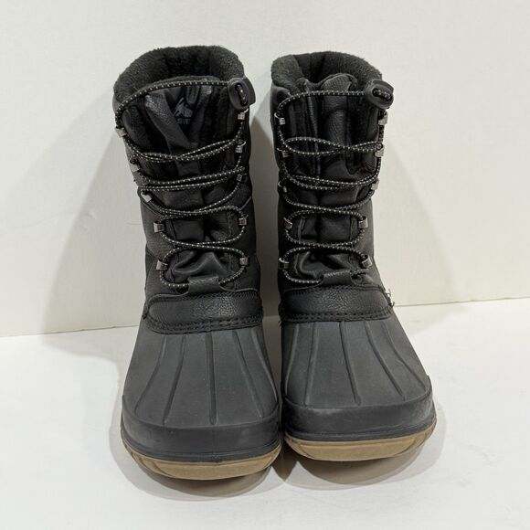 High Sierra Blaine Winter Snow Boots Waterproof Black with Leather Youth Size 3M - Picture 13 of 13